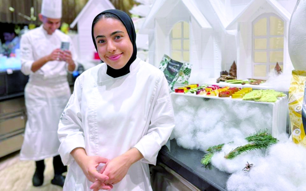 Chef Zahwa al Rahbi, a specialised pastry chef at Kempinski Hotel Muscat.