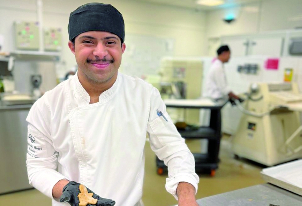 Chef Ahmed al Busaidy, considered the first Omani chef with Down syndrome