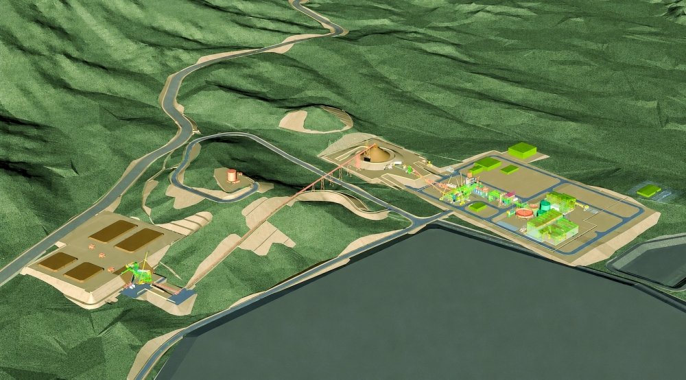 Conceptual site layout of the integrated copper project in Yanqul. — (Credit: Lycopodium)