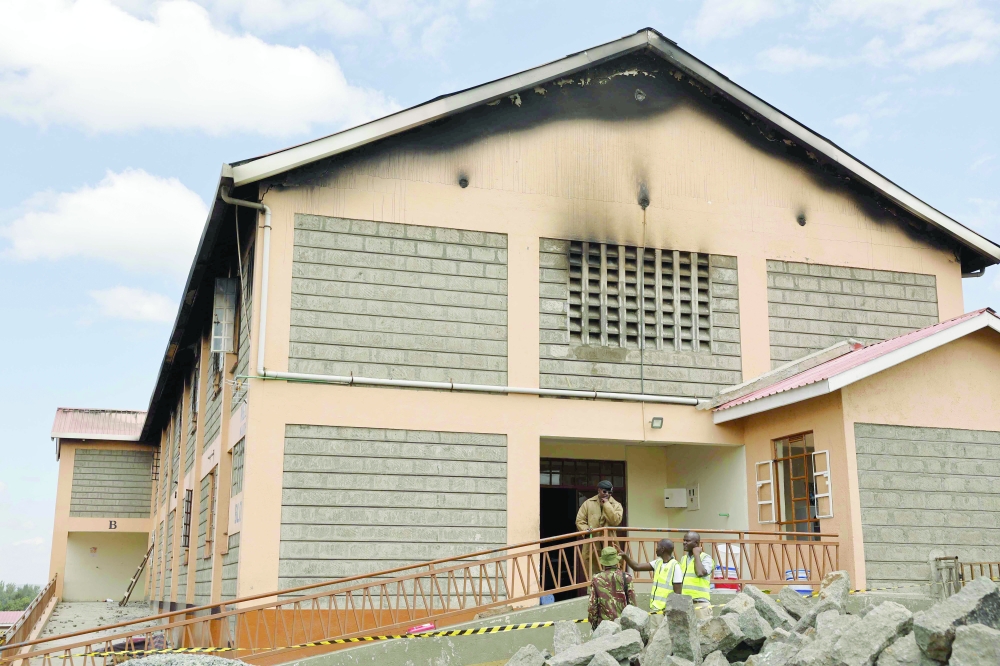 Kenyan girls' school fire kills 16 students, injures 79