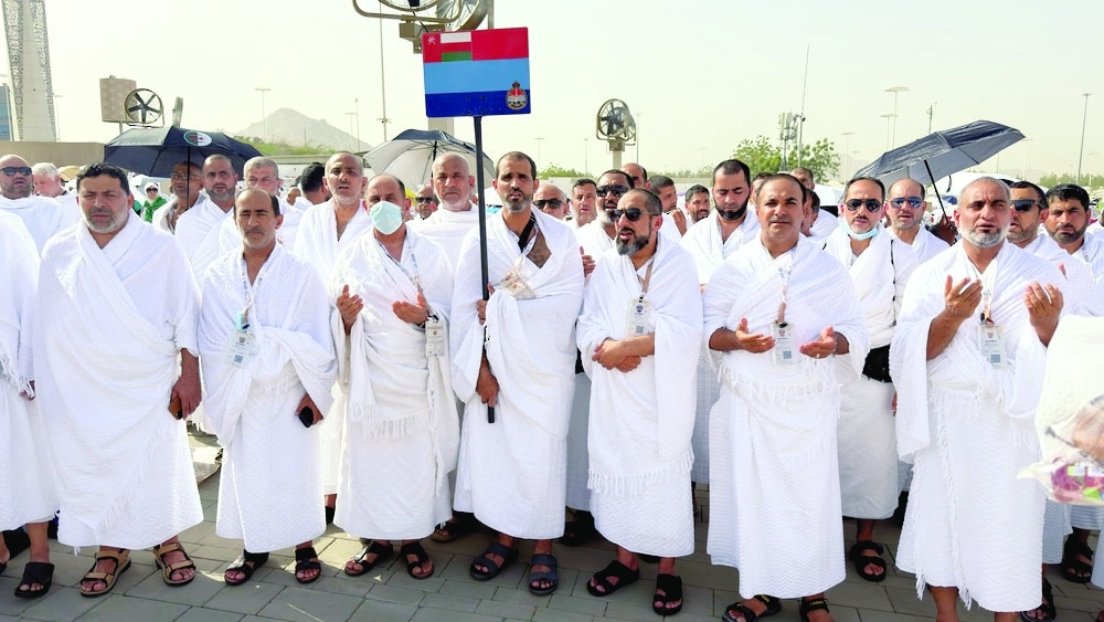 The pilgrims moved between the holy sites of Arafat, Muzdalifah and Mina, performing the sacred rituals.