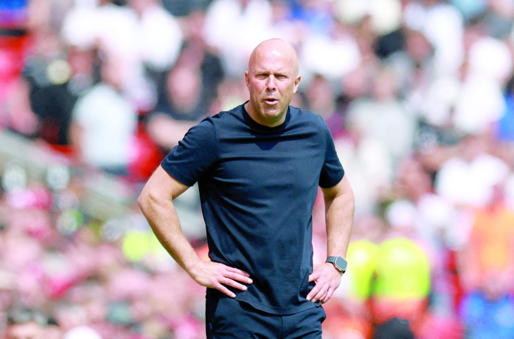 Liverpool manager Arne Slot looks on during the EPL match against Chelsea at Anfield on May 9. — Reuters