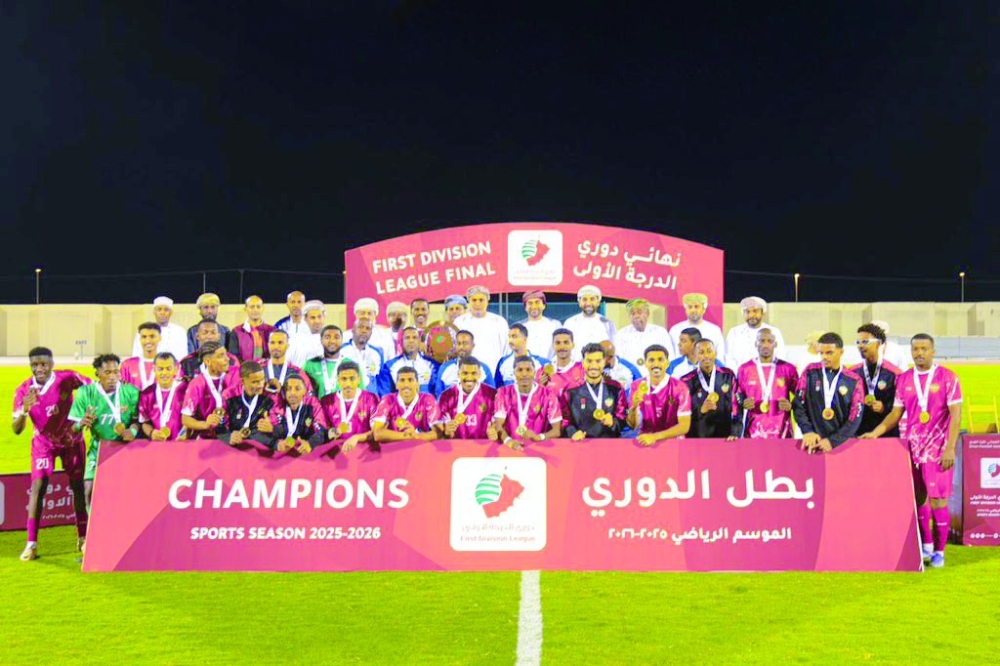 Al Musannah topped the First Division League.