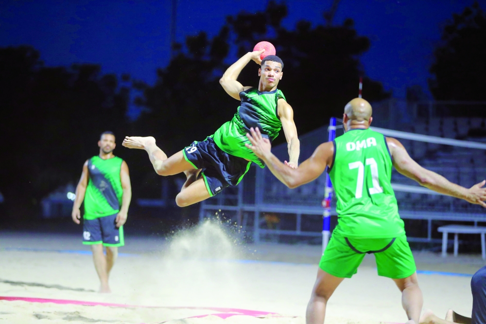 Daily training sessions continue at the sand courts of Sultan Qaboos Sports Complex in Bausher.