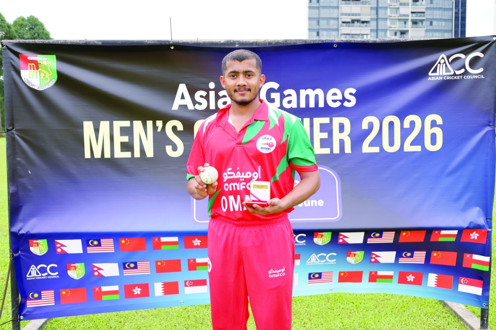 Nawed al Balushi, Man of the Match.