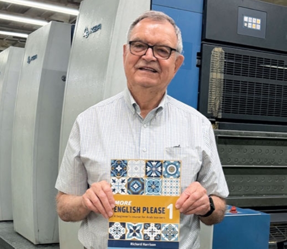 Richard's new book aims to make English learning more accessible and relevant for Arab students.