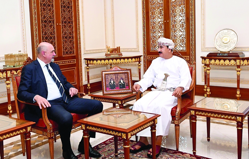 Gen Sultan bin Mohammed al Numani receives Miles Armitage, Australian Ambassador.