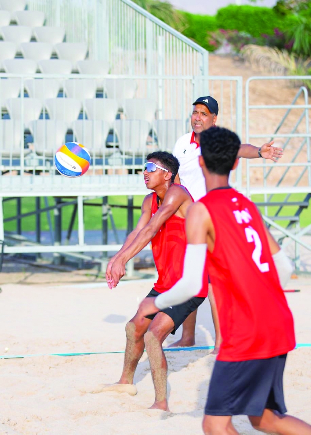 Oman's youth beach volleyball duo intensifies preparations for the FIVB U18 World Championships qualifiers in The Hague.