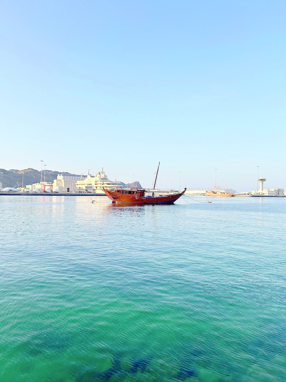 Dhow sails at Muscat Corniche
