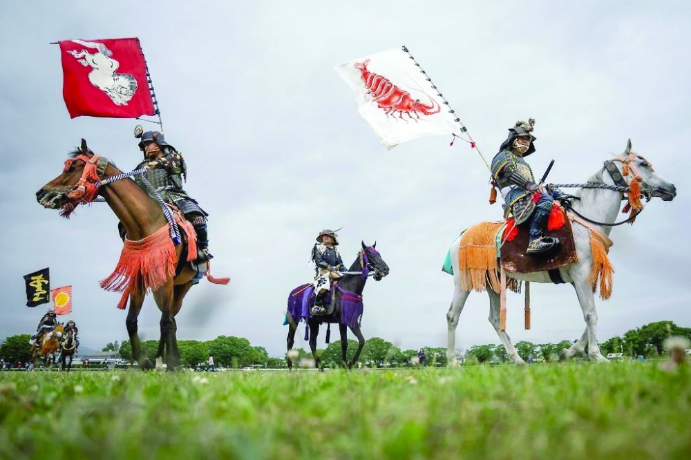 The thousand-year-old Japanese festival of Soma Nomaoi began as a way to train mounted warriors. — AFP