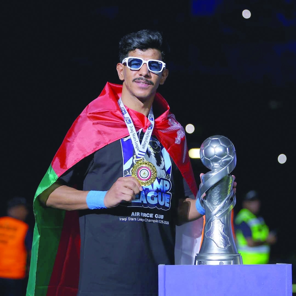 Essam al Subhi celebrates Al Quwa Al Jawiya’s league triumph before starting a new chapter in Thailand.