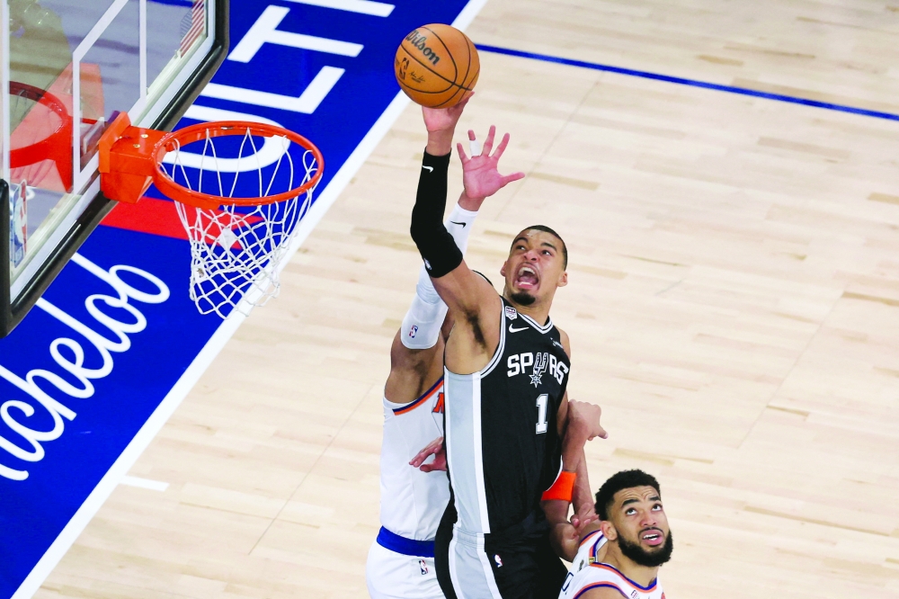 Wembanyama sparks Spurs past Knicks in NBA