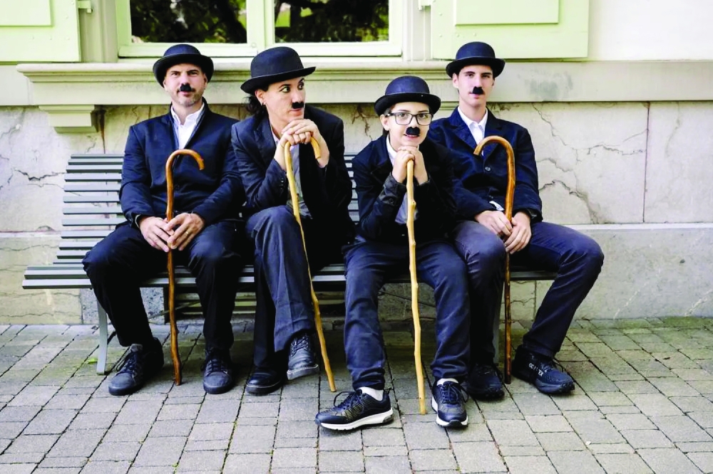 Charlie Chaplin lookalikes gather in Switzerland