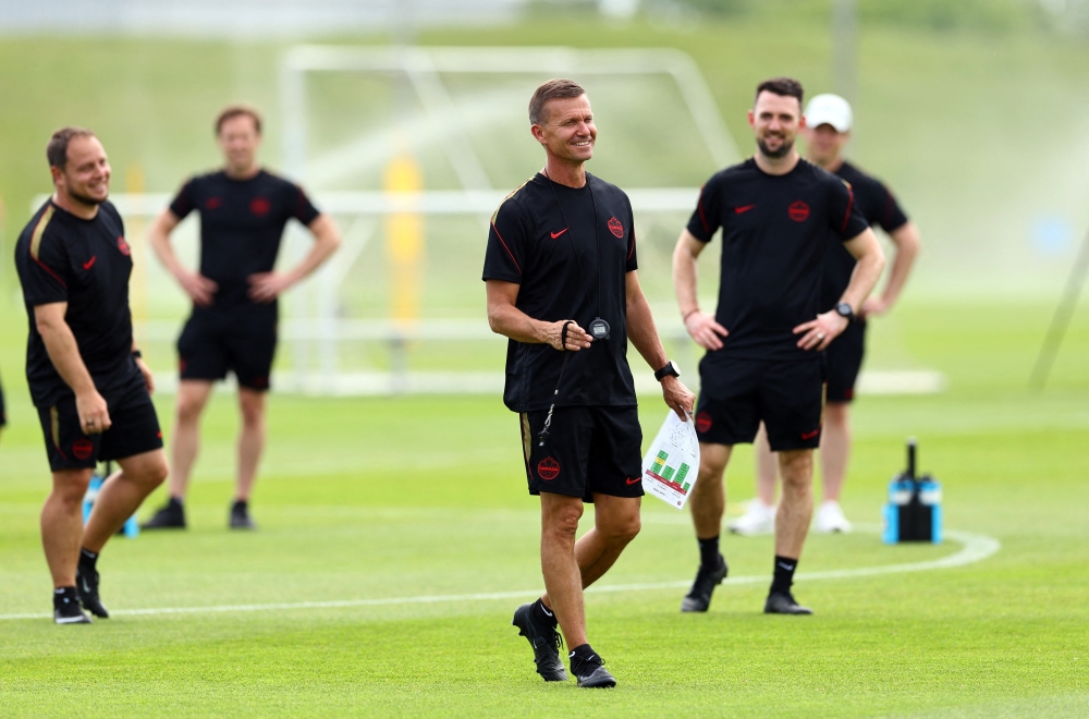 
Canada coach Jesse Marsch during training. — Reuters