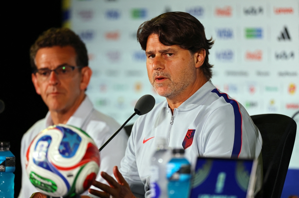 U.S. coach Mauricio Pochettino during the press conference. — Reuters