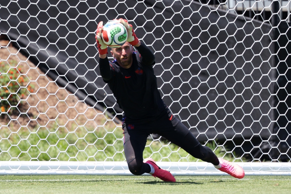  
Matt Turner of the U.S. during training. — Reuters 