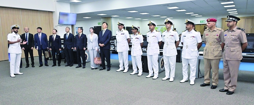 The Chinese guest was briefed about MSC's role in maintaining maritime security.