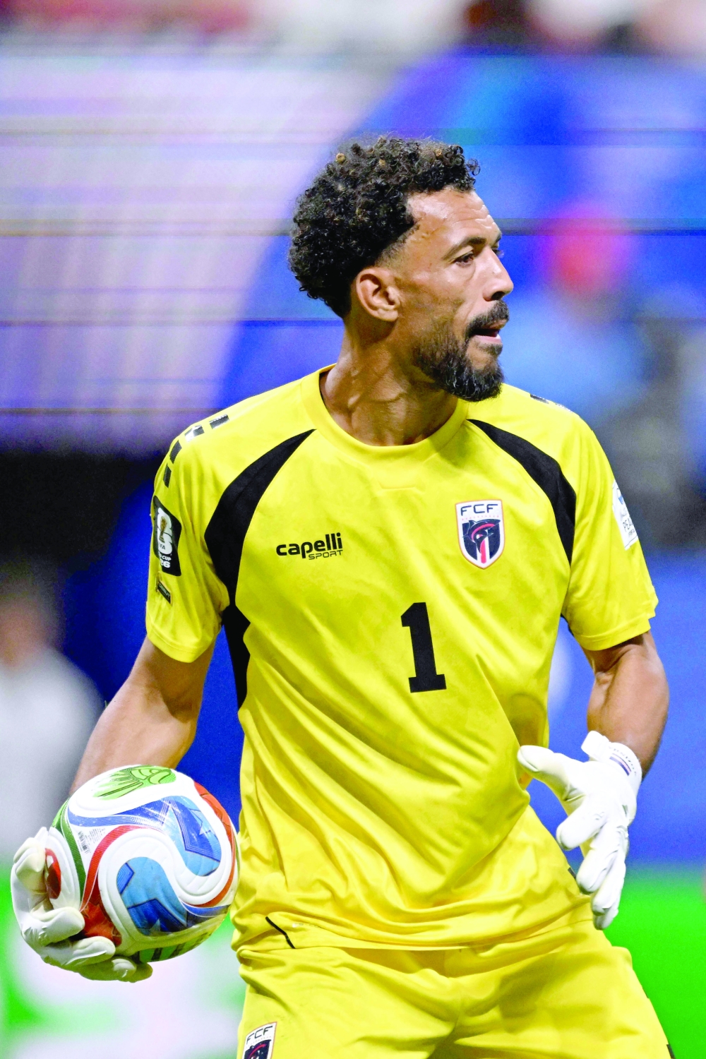 Cape Verde's goalkeeper Vozinha holds the ball during the 2026 World Cup Group H football match between Spain and Cape Verde at the Atlanta Stadium in Atlanta. — AFP