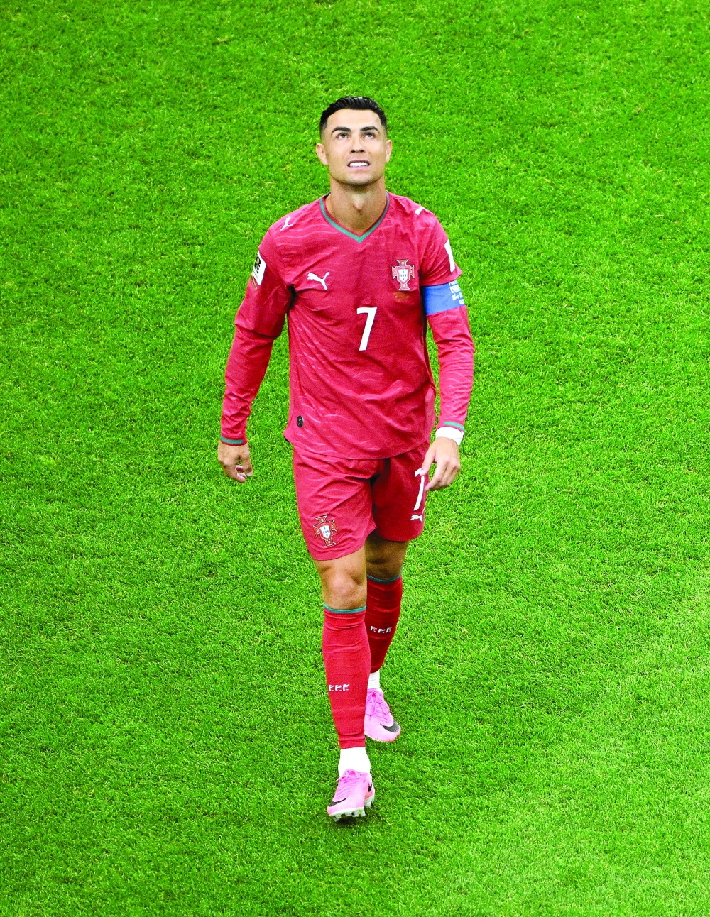 Portugal's Cristiano Ronaldo reacts. — Reuters