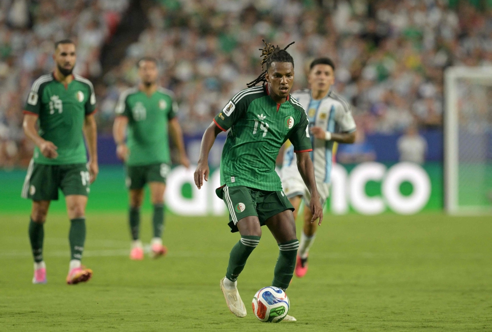 Algeria's midfielder #19 Nabil Bentaleb. — AFP