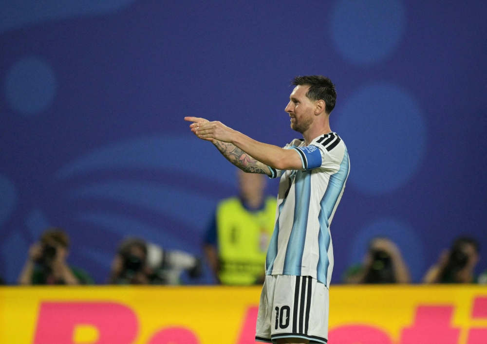 Argentina's forward #10 Lionel Messi. — AFP