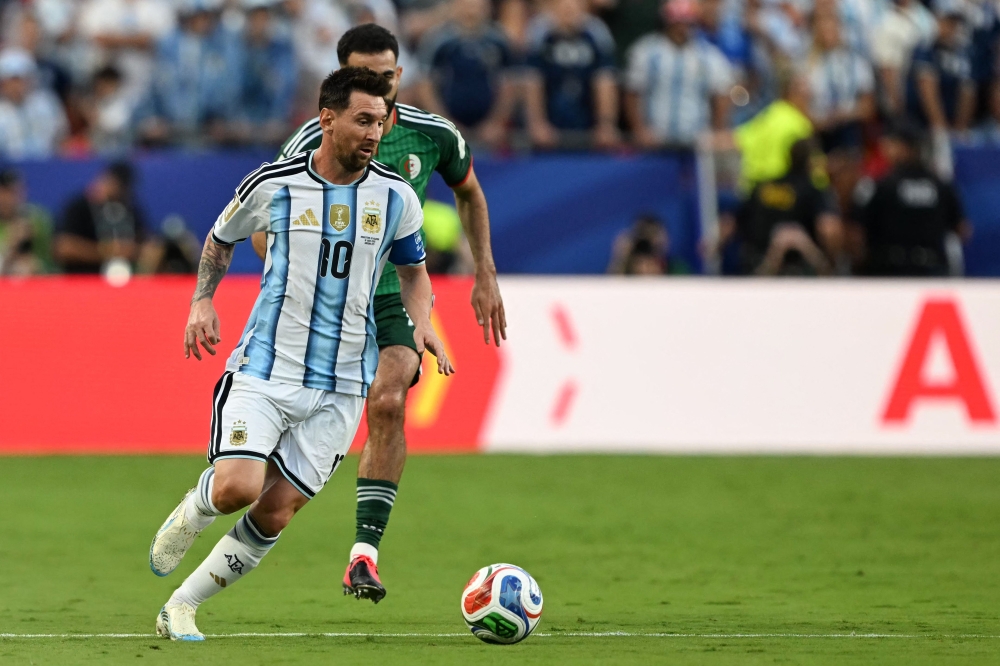 Argentina's forward #10 Lionel Messi. — AFP