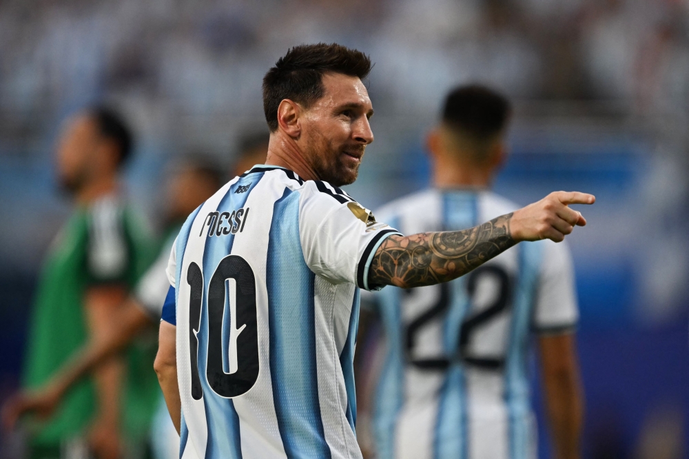 Argentina's forward #10 Lionel Messi. — AFP
