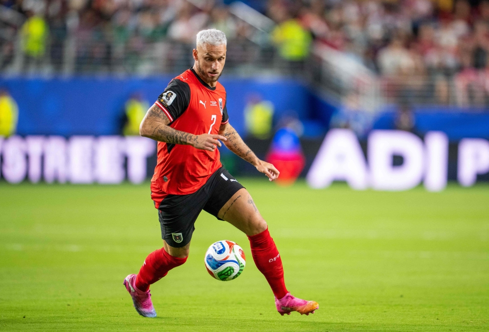 Austria's forward #07 Marko Arnautovic. — AFP
