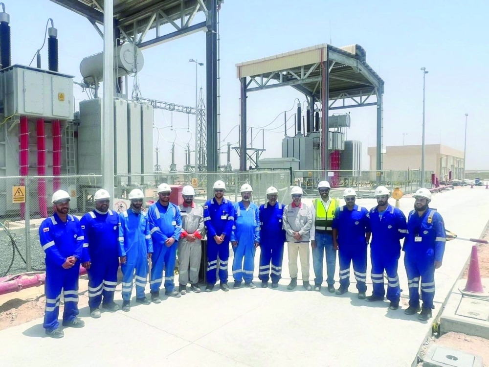 Technical staff of the OQAE - TotalEnergies JV marking the project’s successful energisation earlier this week.