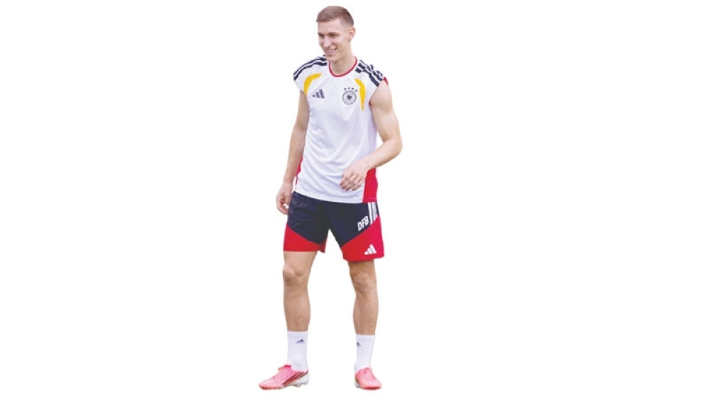 Germany’s Nico Schlotterbeck during training. — Reuters