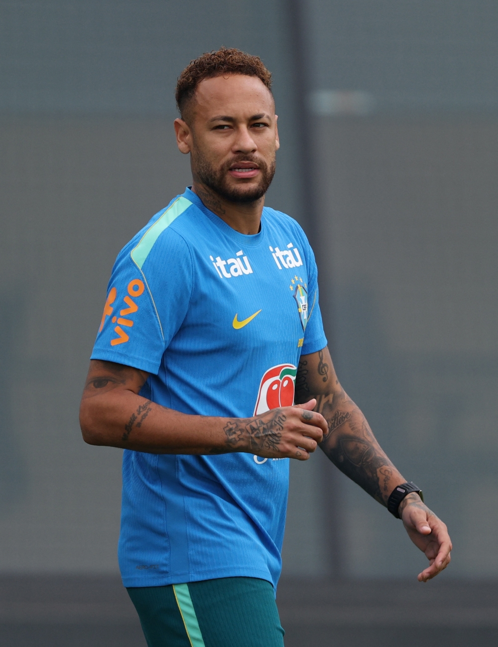Brazil's Neymar Jr. during training. — Reuters