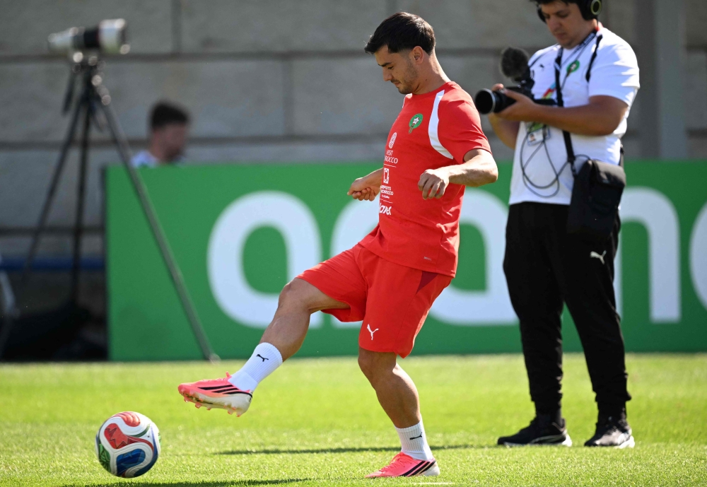 Morocco's forward #10 Brahim Diaz. — AFP