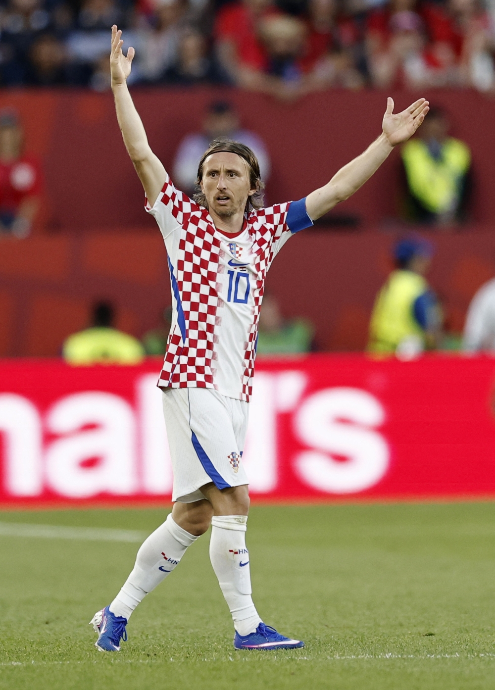 
Croatia's Luka Modric reacts. — Reuters
