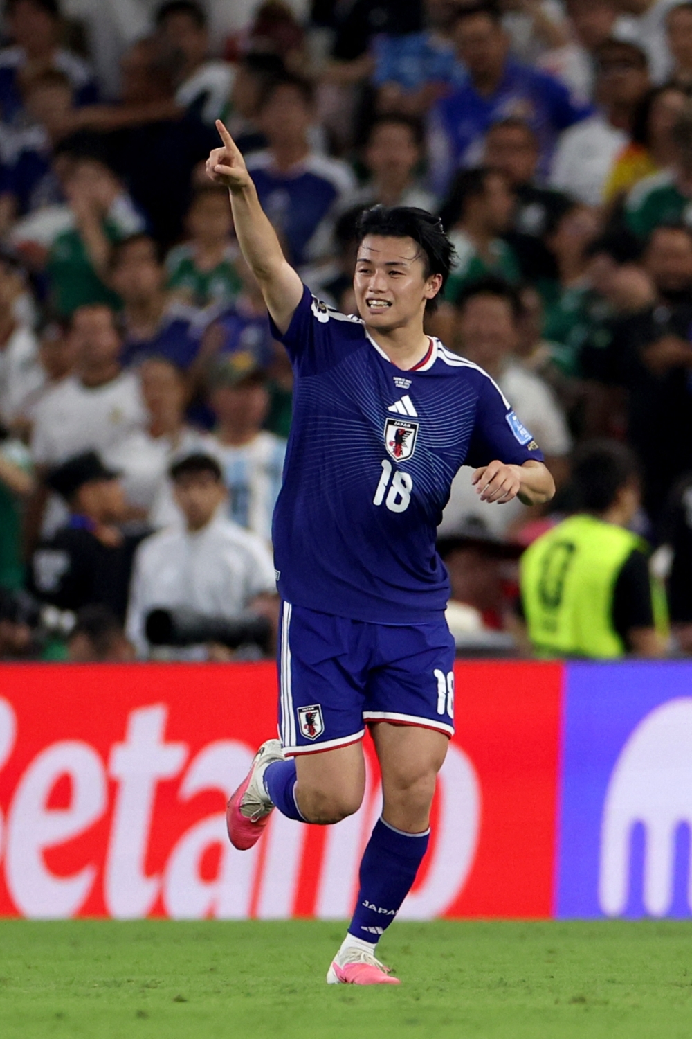 Japan's forward #18 Ayase Ueda. — AFP  
