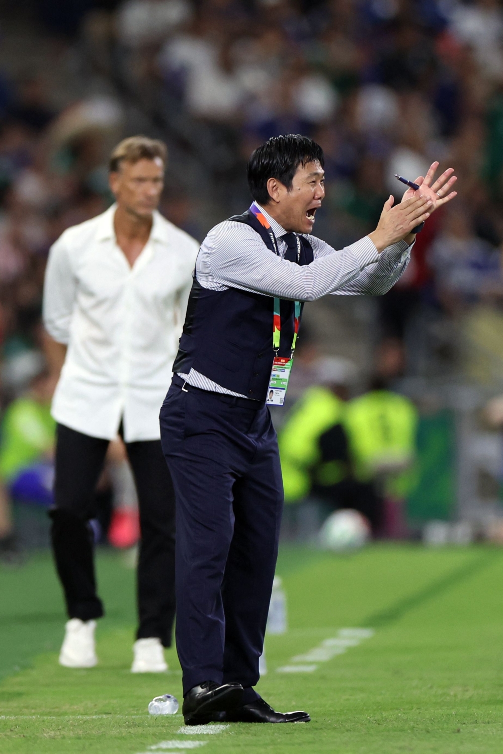Japan's head coach Hajime Moriyasu. — AFP  