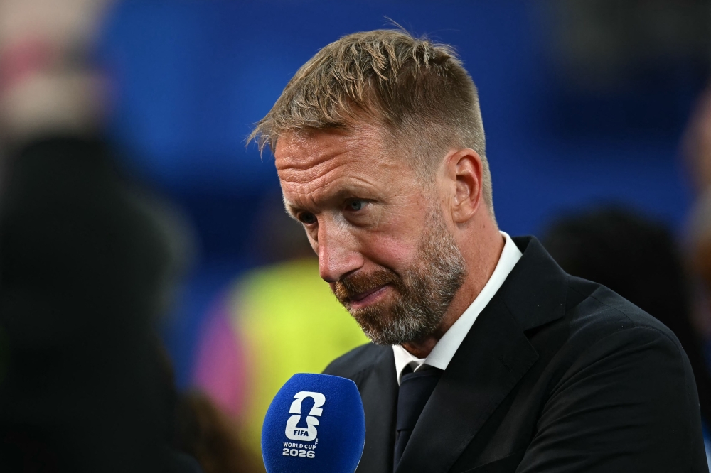 Sweden's English head coach Graham Potter. — AFP  