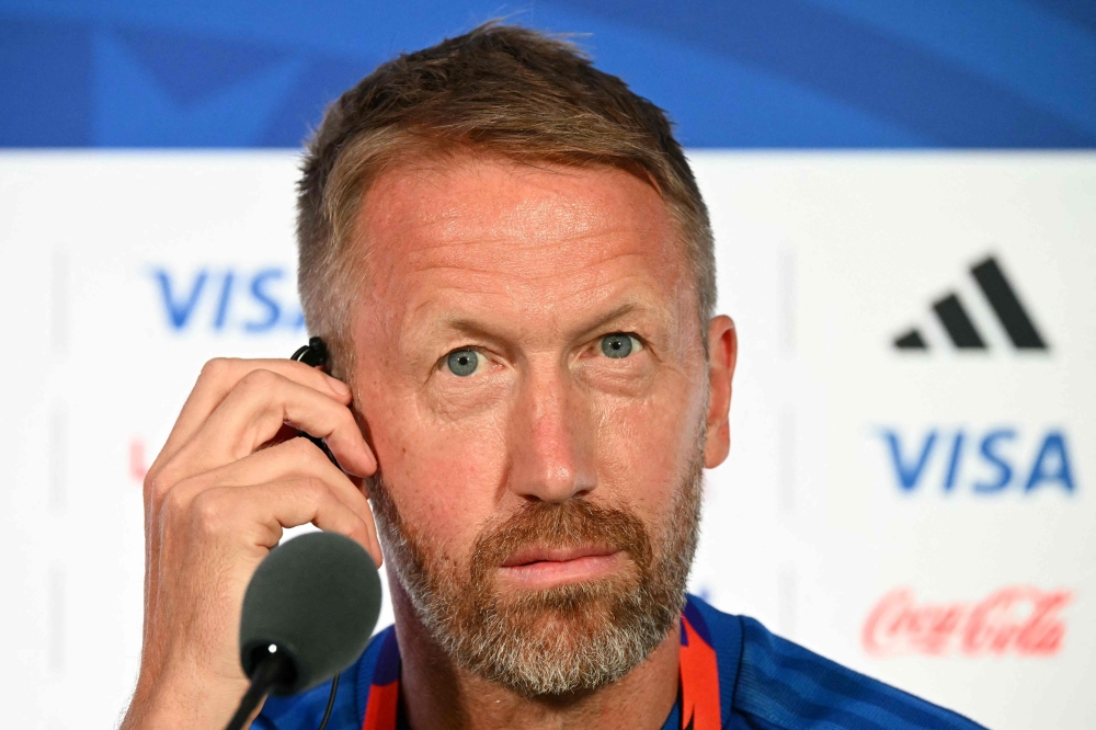 Sweden's English head coach Graham Potter. — AFP