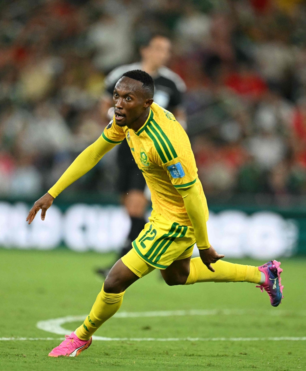 South Africa's #12 Maseko. — AFP