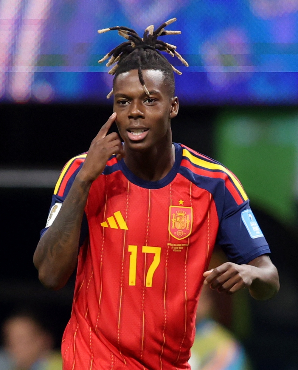  
Spain's Nico Williams comes. — Reuters