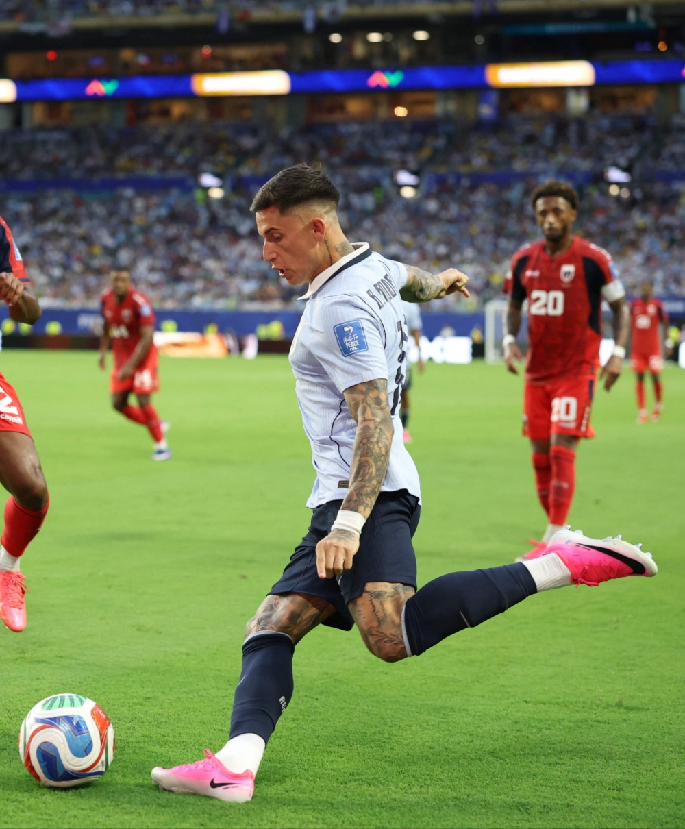 Uruguay's midfielder #18 Brian Rodriguez. — AFP