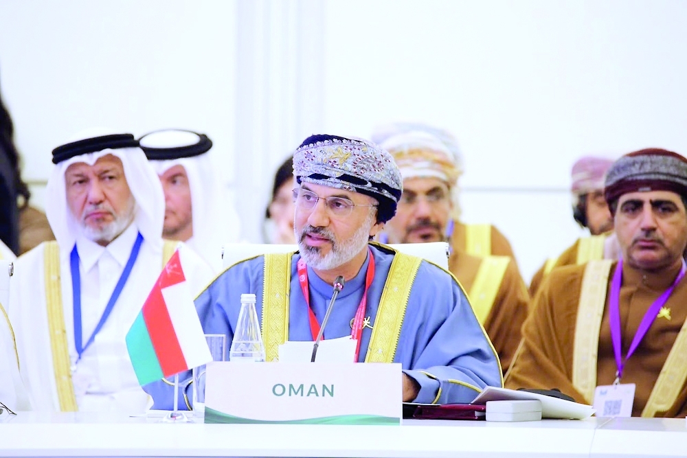 Khalid bin Hilal al Maawali, Majlis Ash'shura, at the OIC meeting in Baku on Wednesday.