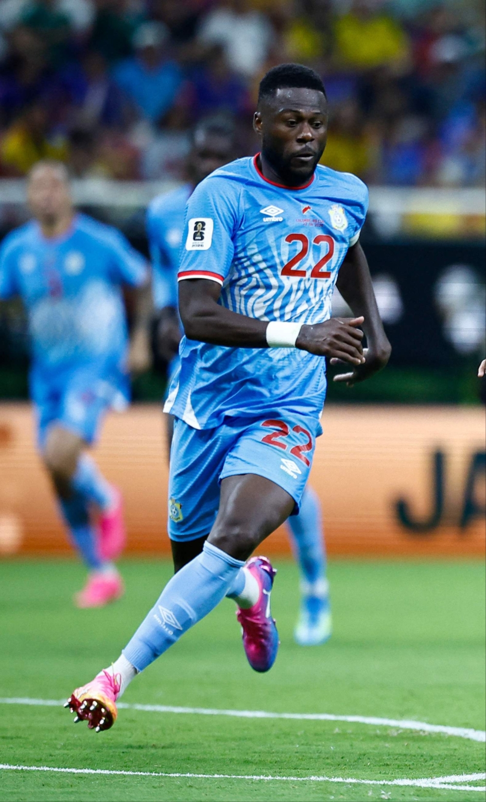 Congo DR's defender #22 Chancel Mbemba. — AFP