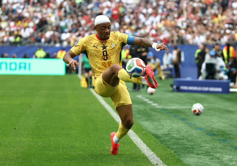 Ghana's forward #09 Jordan Ayew. — AFP
