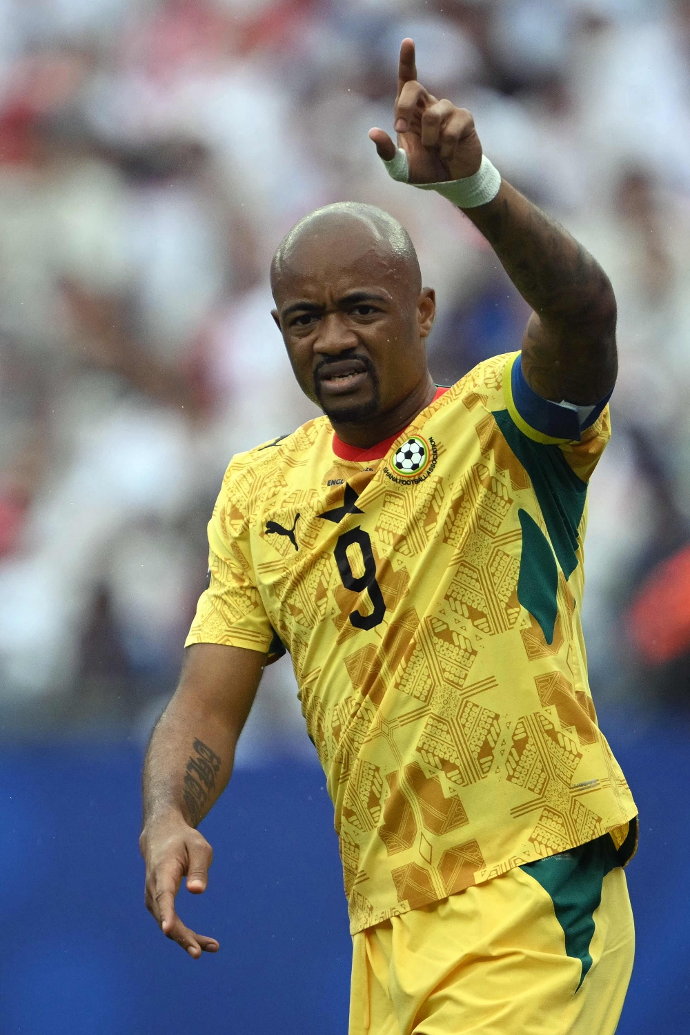 Ghana's forward #09 Jordan Ayew. — AFP
