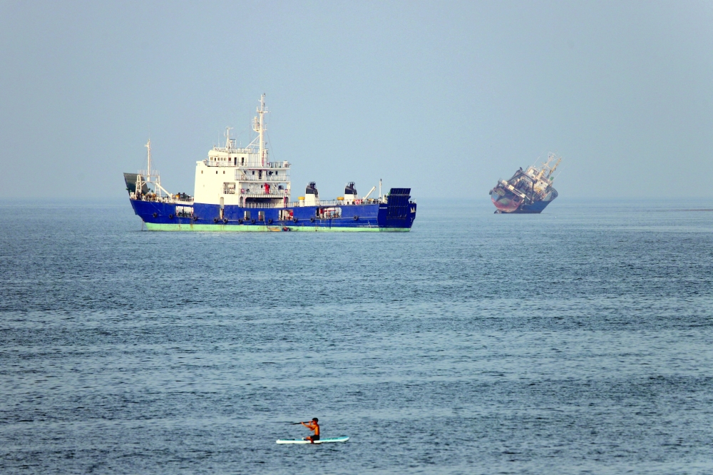 Vessels in the Strait of Hormuz near the beach of Bandar Abbas, Iran. — Reuters 