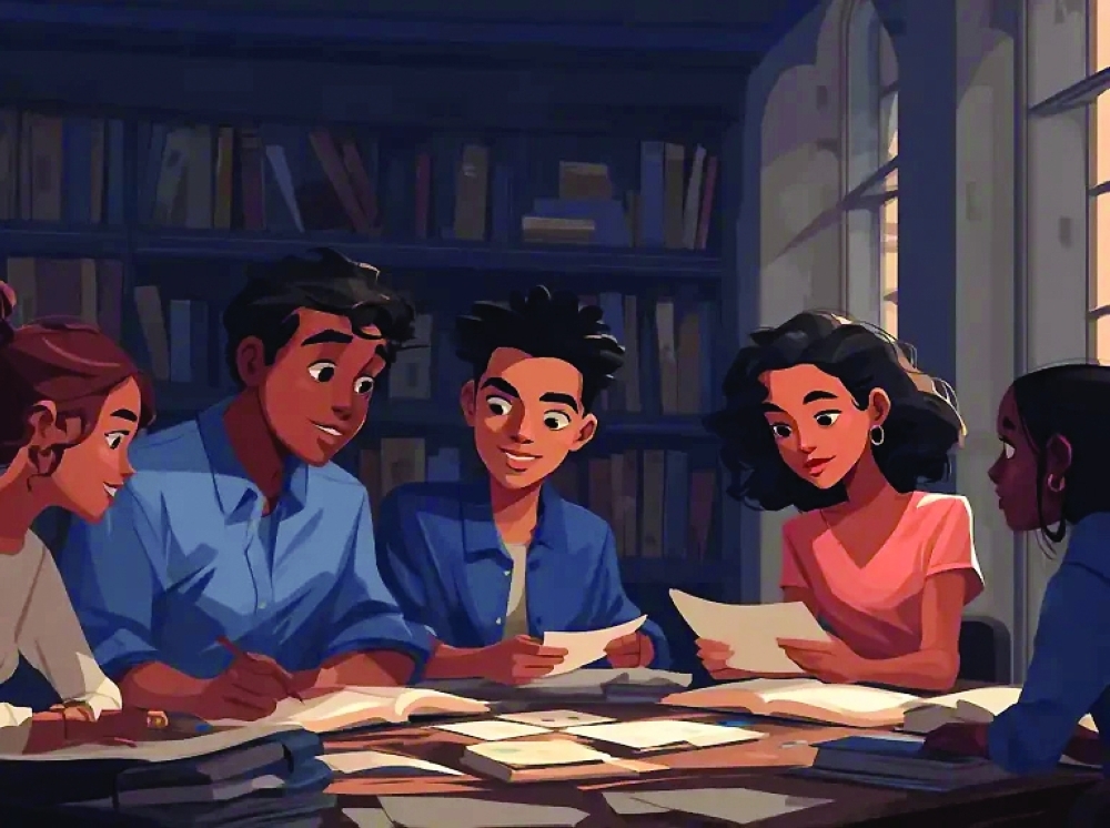 Children’s cartoons are almost precisely calibrated to that zone for beginner and intermediate adults.  — This is AI image