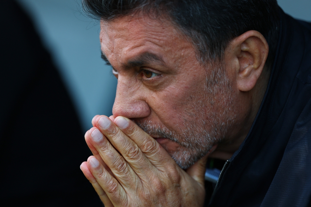  
Iran coach Amir Ghalenoei before the match. — Reuters 