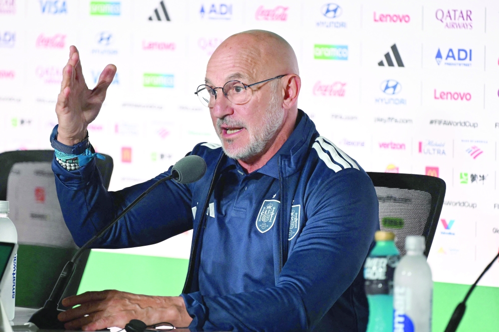 Spain's head coach Luis de la Fuente. — AFP