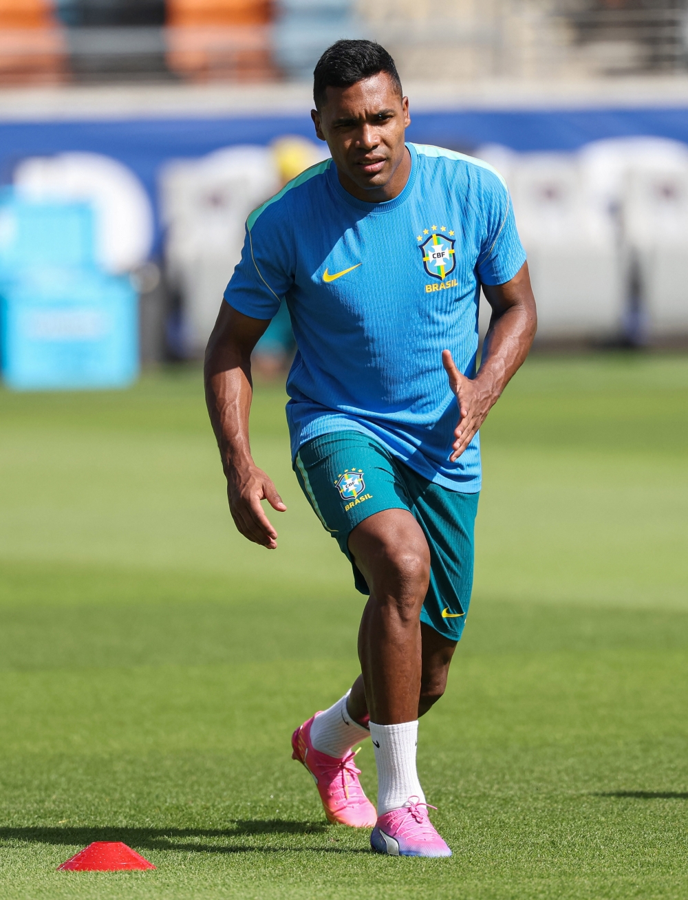  
Brazil's Alex Sandro during training. — Reuters 