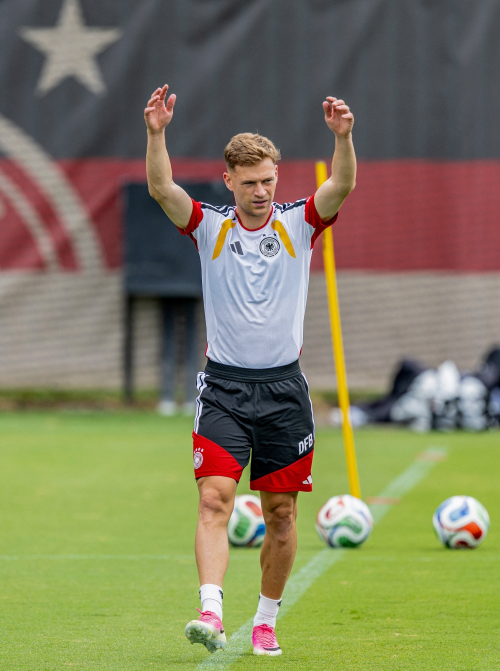  
Germany's Kimmich during training. — Reuters  